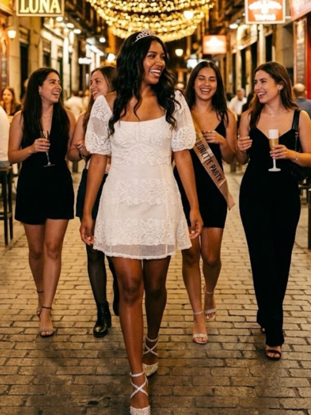 Free People Sz M Be Your Baby Ivory Dress Boho Bridal Bachelorette Shower Summer